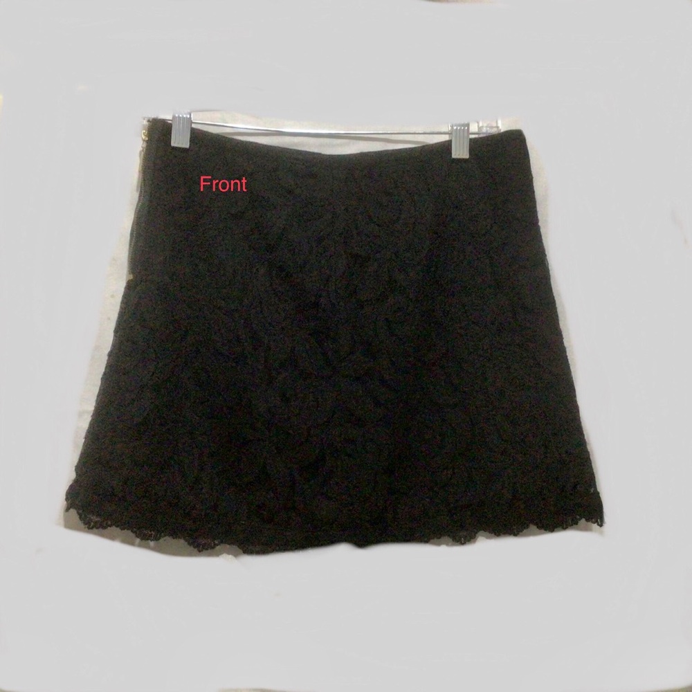 Blaque Label Black Lace Overlay Mini Skirt. Size Medium. Pics Have Measurements.